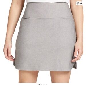 NEW Lady Hagen Women XXL Golf 17" Skort Heather Gray Sculpt Pull On WGH17430